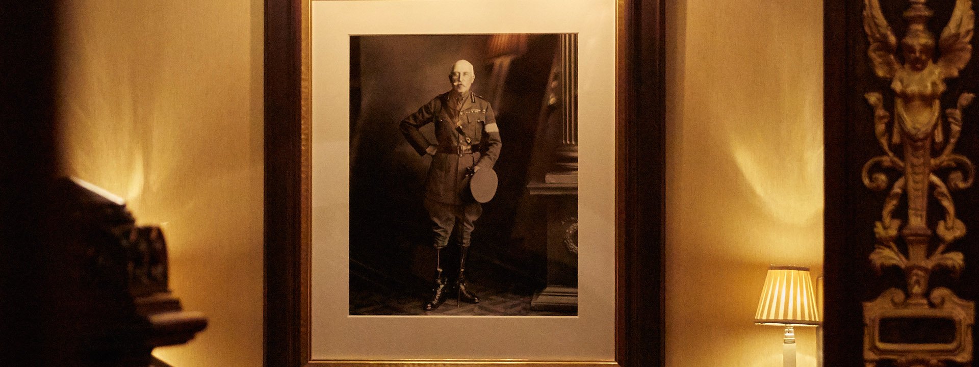 A picture of historical painting at The Connaught hotel.