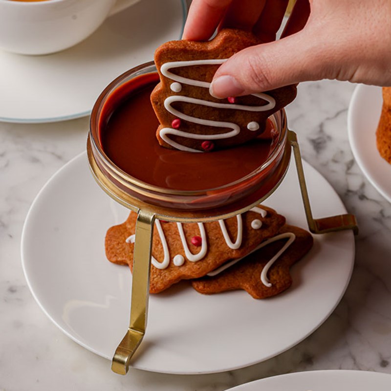 Festive afternoon tea gingerbread Christmas tree
