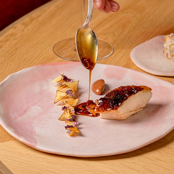 helene darroz food detail close up with spoon