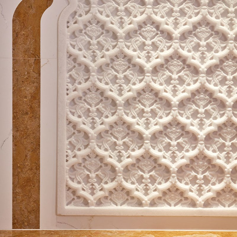 close up of Architectural carvings and refined details